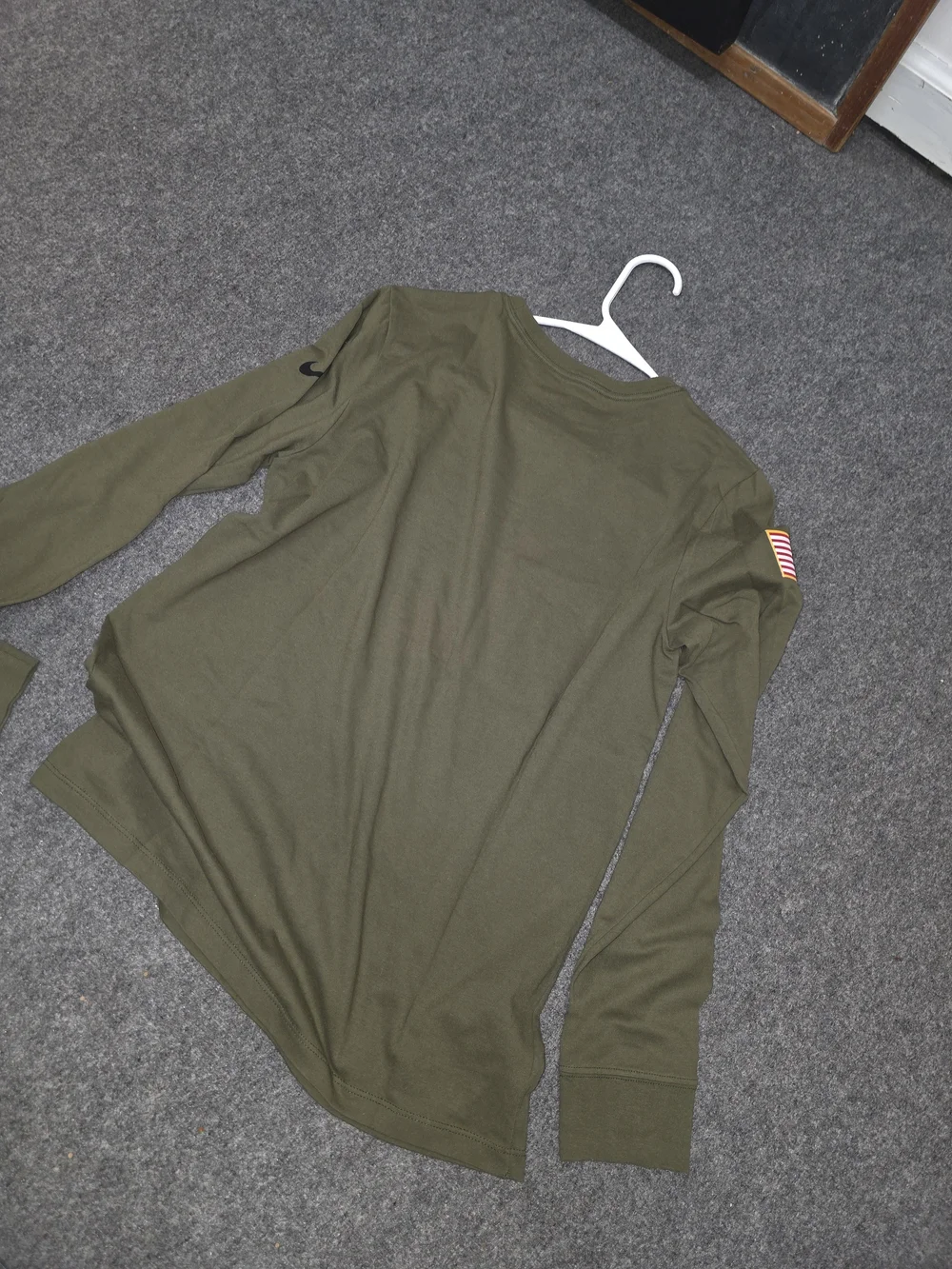 Nike NFL Olive Green Colts Long Sleeve Dri-FIT Shirt